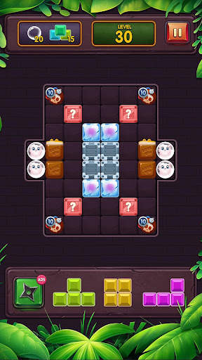 Classic Block Puzzle Game 1010: Free Cat Pop Game screenshot 2
