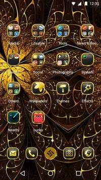 Gold Rose Theme for Android Free screenshot 2