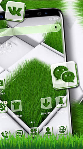 Grass Lawn 3D Tiles Theme screenshot 1