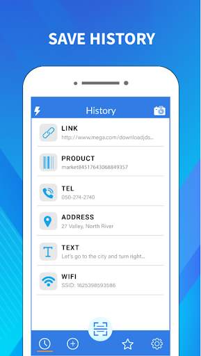 QR code reader, barcode scanner for Android screenshot 5
