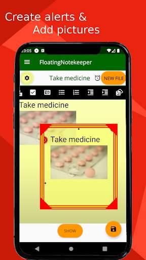 Floating Notekeeper 4 تصوير الشاشة