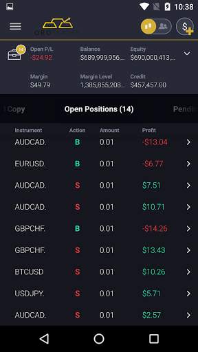 OroTrader Mobile screenshot 1