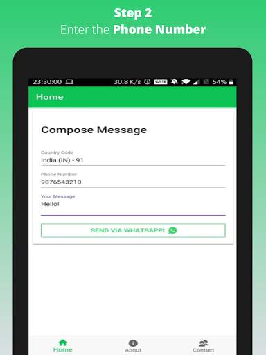 WhatsIs -  Send WhatsApp Message without Contact screenshot 8