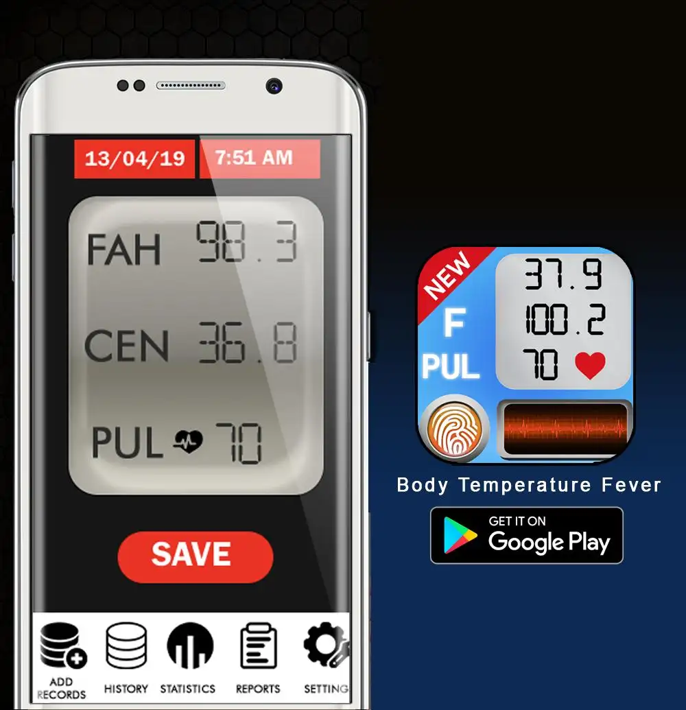 Body Temperature : current temperature Fever Pro screenshot 3