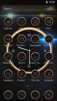Luxury Clock CM Launcher Theme screenshot 2