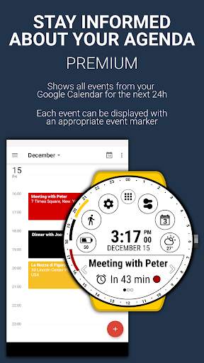 Calendar Watch Face स्क्रीनशॉट 1