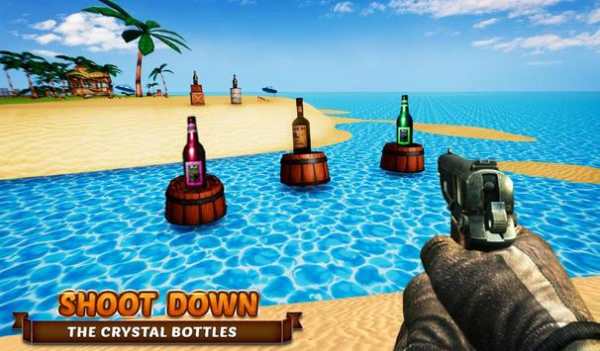 Real Action Bottle Shooter Gun Strike Expert Game screenshot 2