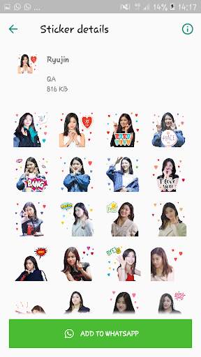 ITZY WAStickerApp Kpop Idol for Whatsapp screenshot 4