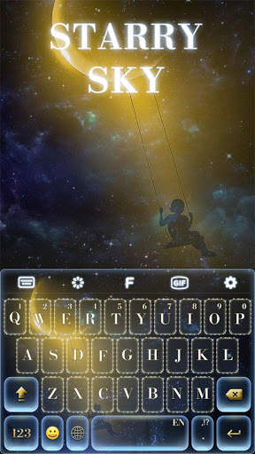 Starry Sky Keyboard Theme screenshot 1