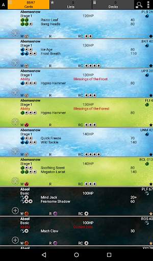 Database for Poke Cards screenshot 9