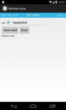 Worked time wifi screenshot 2