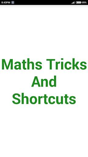 Maths Tricks And Shortcuts screenshot 1