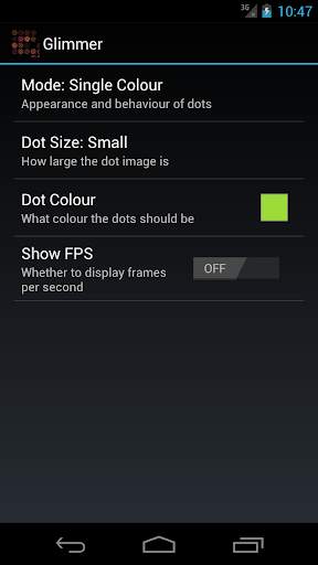 Glimmer Live Wallpaper screenshot 4