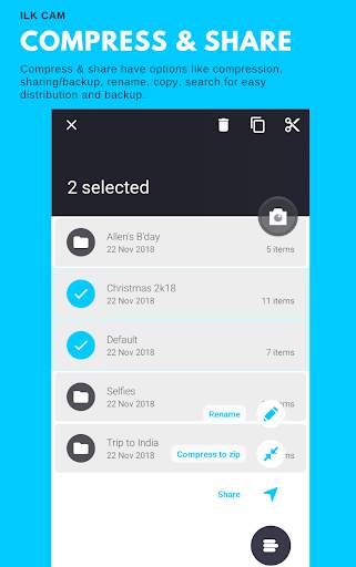 iLK Cam - HD Camera with Photo & Video Manager ✔ 4 تصوير الشاشة