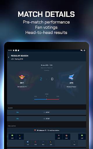 ParaScore - LoL Schedule, Scores, Standings, Stats 2 تصوير الشاشة