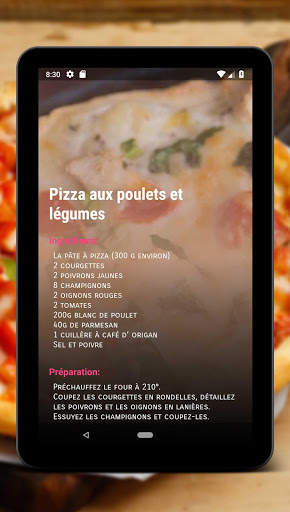 Recettes de Pizzas screenshot 6