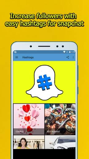 Easy Hashtag for Snap chat screenshot 1