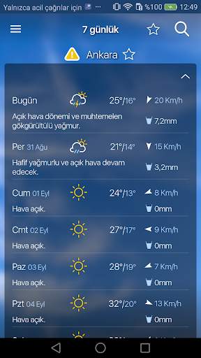 Freemeteo screenshot 3