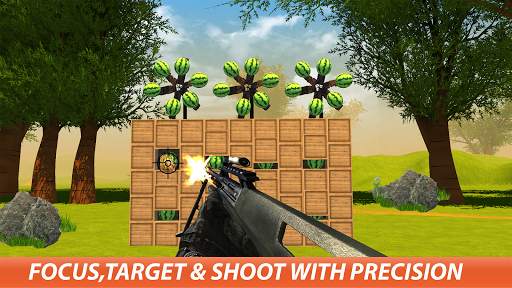 Watermelon Shooting Gun Game 2019 screenshot 2