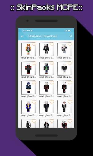 SkinPacks Tokyoghoul for Minecraft screenshot 1