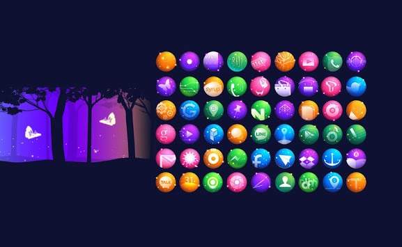 Fantastic Color Round Icon screenshot 1