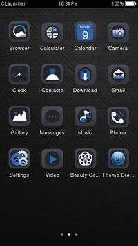 Abstract Black Theme CLauncher screenshot 2