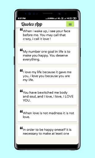 Quotes app screenshot 3