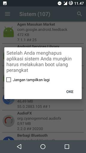 Pengelola aplikasi sistem screenshot 7