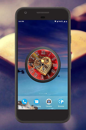 Locket Clock Live Wallpaper screenshot 3