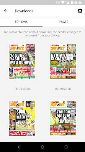 Mwanaspoti Epaper App screenshot 4