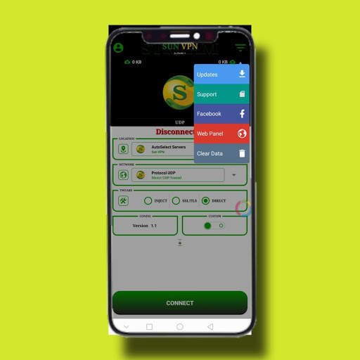 SUN VPN screenshot 2