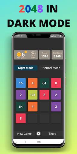 2048 Puzzle Game: Dark Mode & Casual Board Game screenshot 1