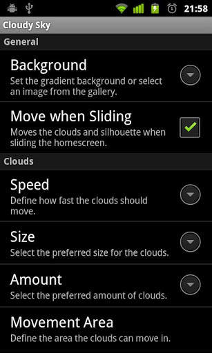 Cloudy Sky Live Wallpaper screenshot 5
