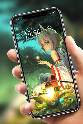 Crystal Fox Girl theme Bright Forest V15 Pro screenshot 4