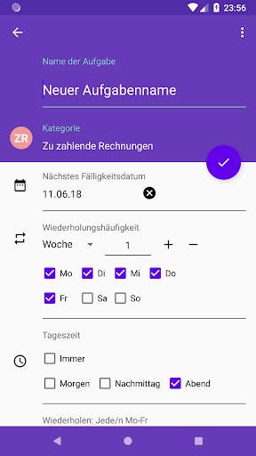 Run My Life - Aufgabenliste screenshot 2