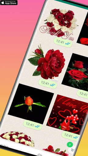 Animated  Flowers Stickers For WhatsApp screenshot 5