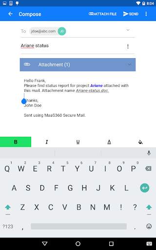 MaaS360 Mail screenshot 11