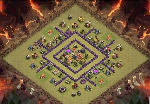 Base Maps War COC TH7 screenshot 3
