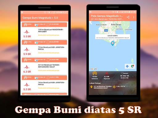Info Gempa Bumi & Peringatan T screenshot 2