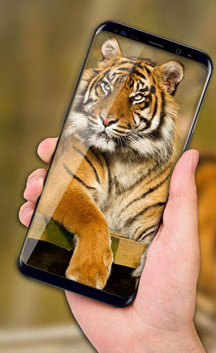 Tiger Live Wallpaper 2018: Colorful HD Backgrounds screenshot 2
