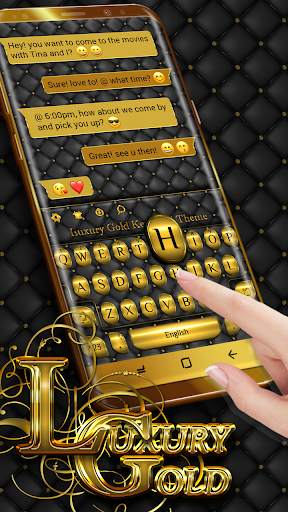 Luxury Gold Keyboard screenshot 1