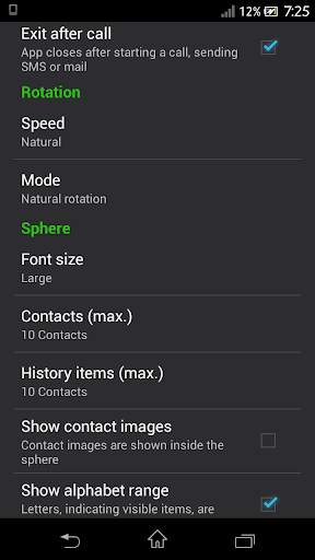 Dial Sphere 3D - Dialer screenshot 8