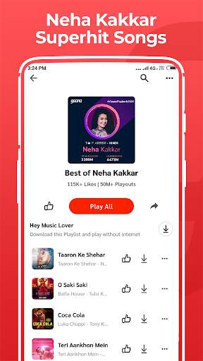 Neha Kakkar Song,Gane,नेहा कक्कड़ के गाने Love song screenshot 2