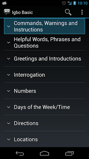 Igbo Basic Phrases screenshot 1