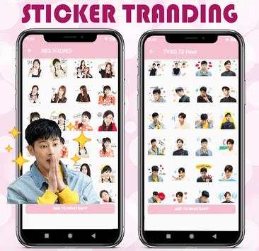 WA StickerApps Korean Idol Sticker for WhatsApp screenshot 1