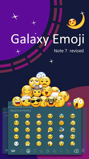 Galaxy emoji theme for galaxy keyboard screenshot 1