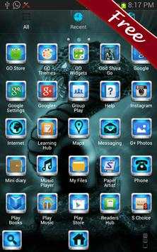 God Shiva Go Launcher Theme screenshot 3