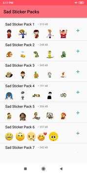 Sad Stickers screenshot 1