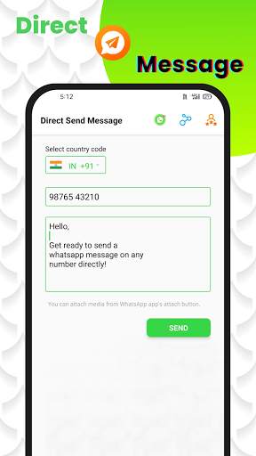 Direct Message for WhatsApp screenshot 1
