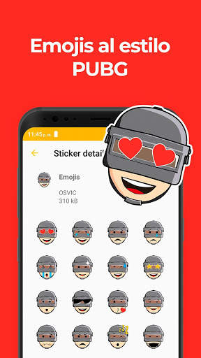 Stickers (PUBG Fan App) para WhatsApp 2020 ✅ screenshot 2